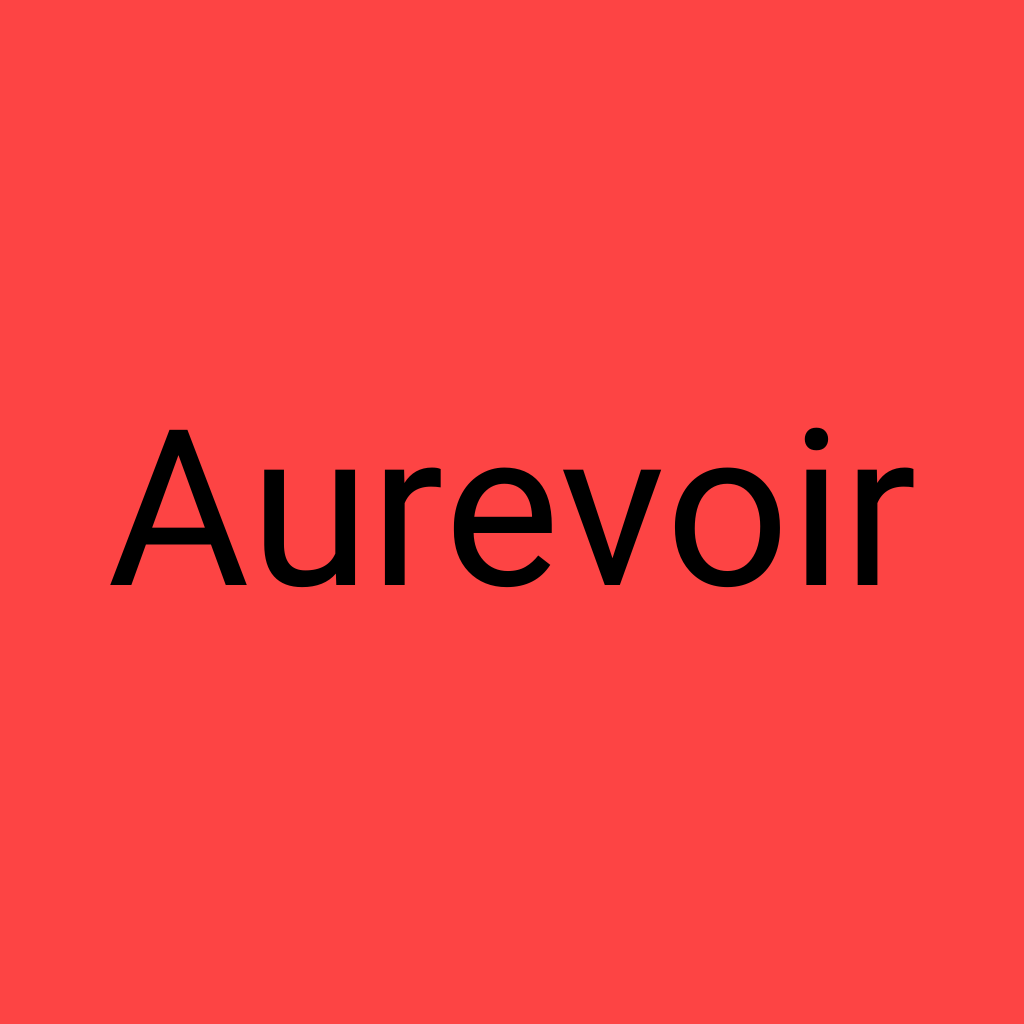 Aurevoir